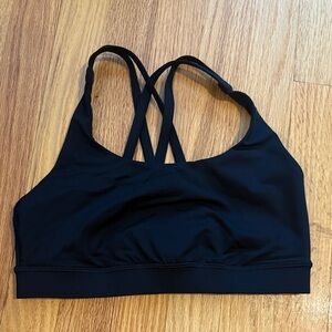 Lululemon Athletica Black Strappy Sports Bra